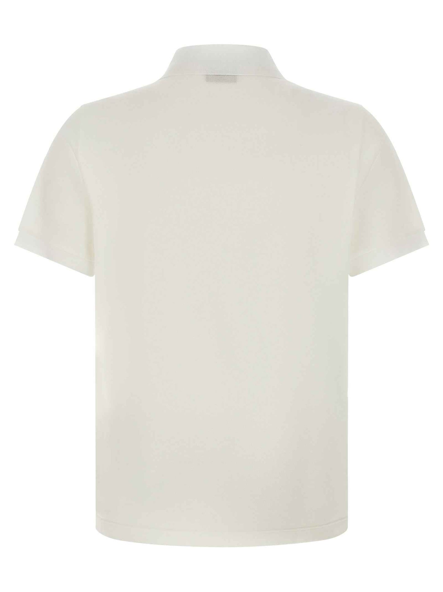 White Cotton Polo Shirt