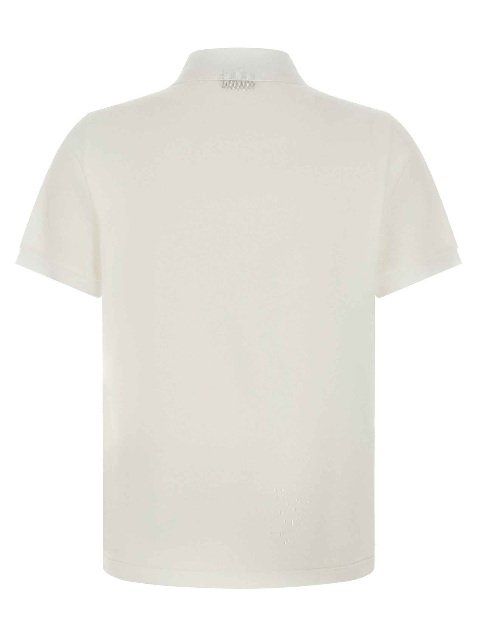 White Cotton Polo Shirt