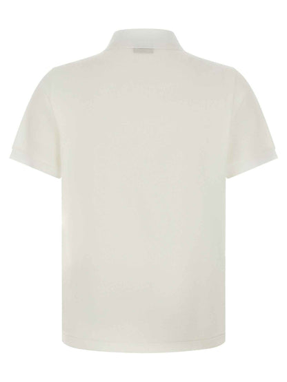 White Cotton Polo Shirt
