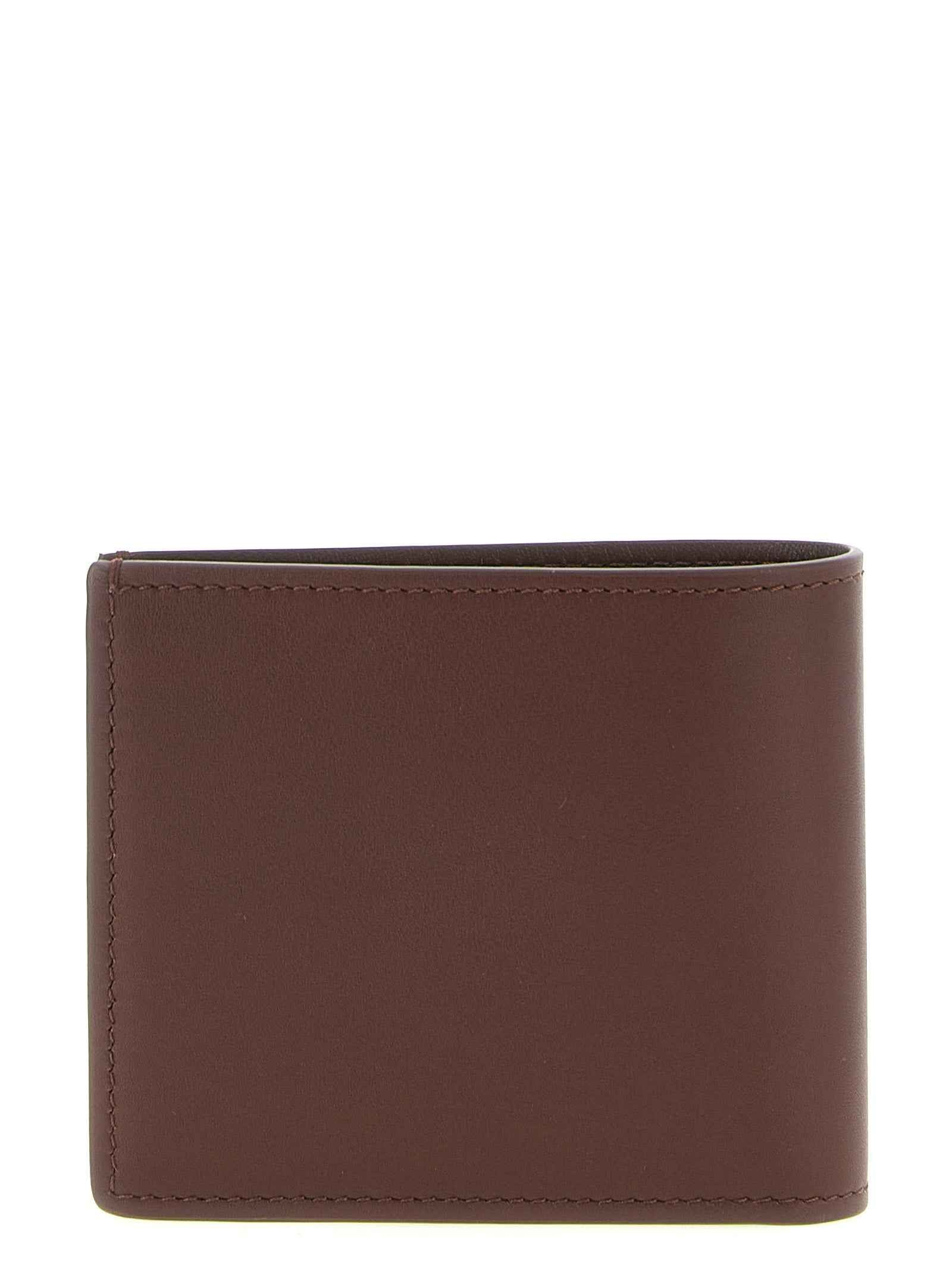 Brown Calfskin Leather Wallet