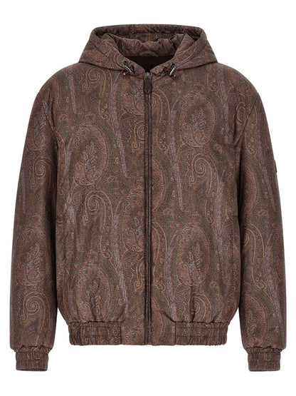 Brown Polyester Bomber