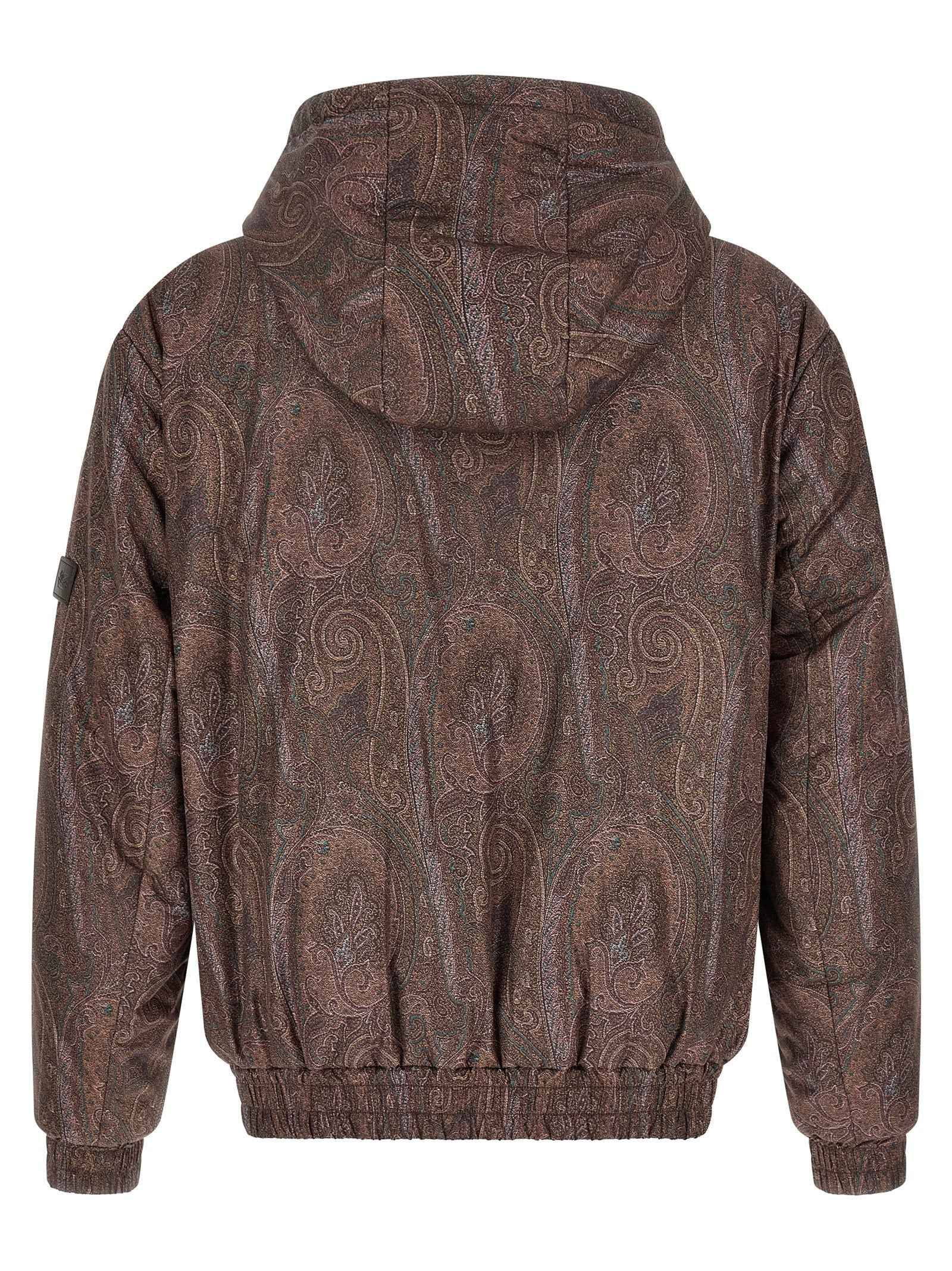Brown Polyester Bomber
