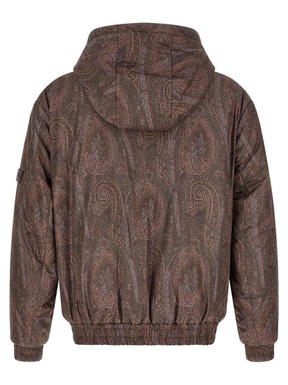Brown Polyester Bomber