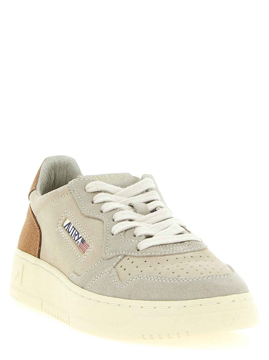 Multicolor Suede Leather Athletic Sneakers