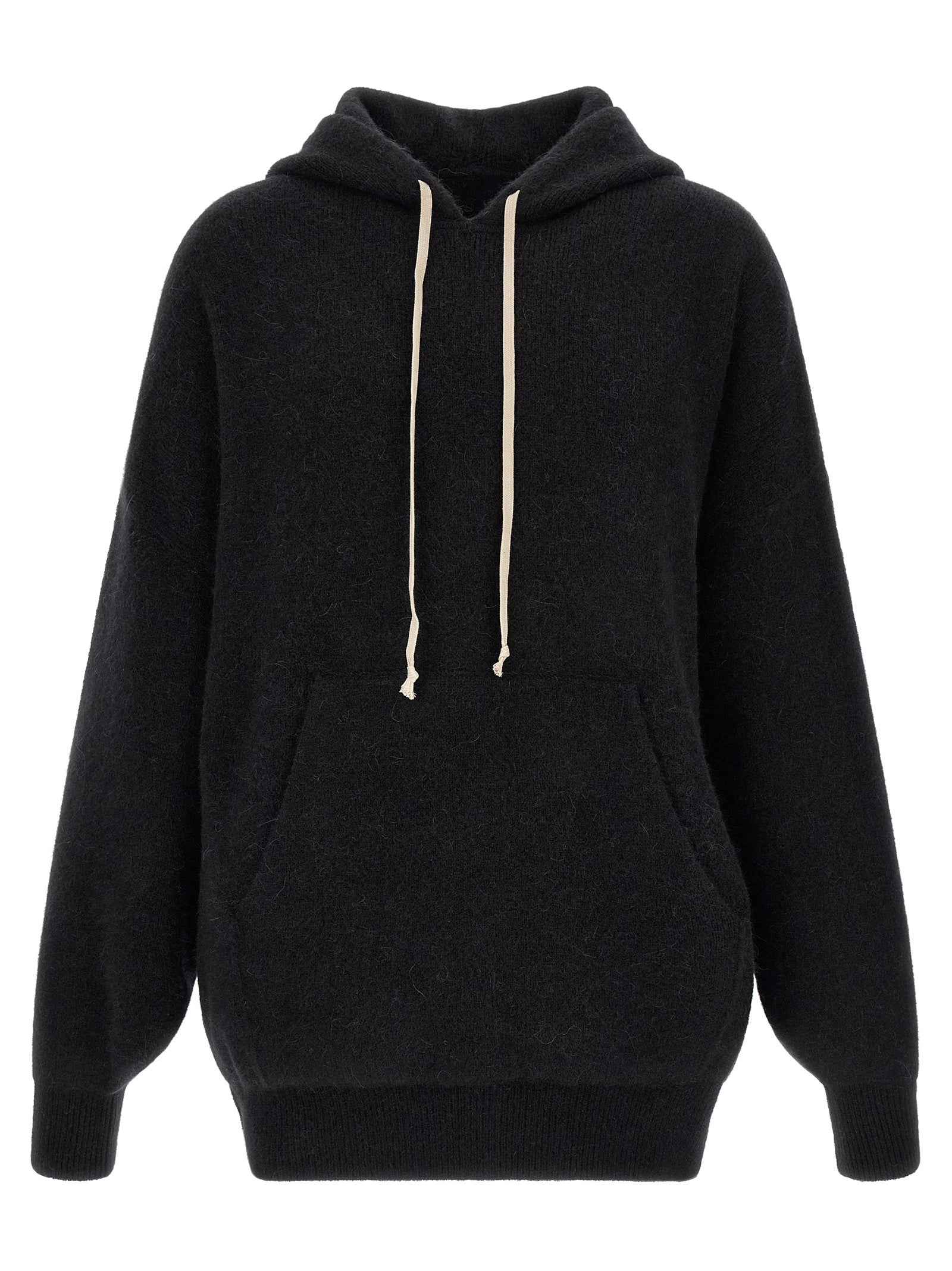 Black Marabou Sweatshirt