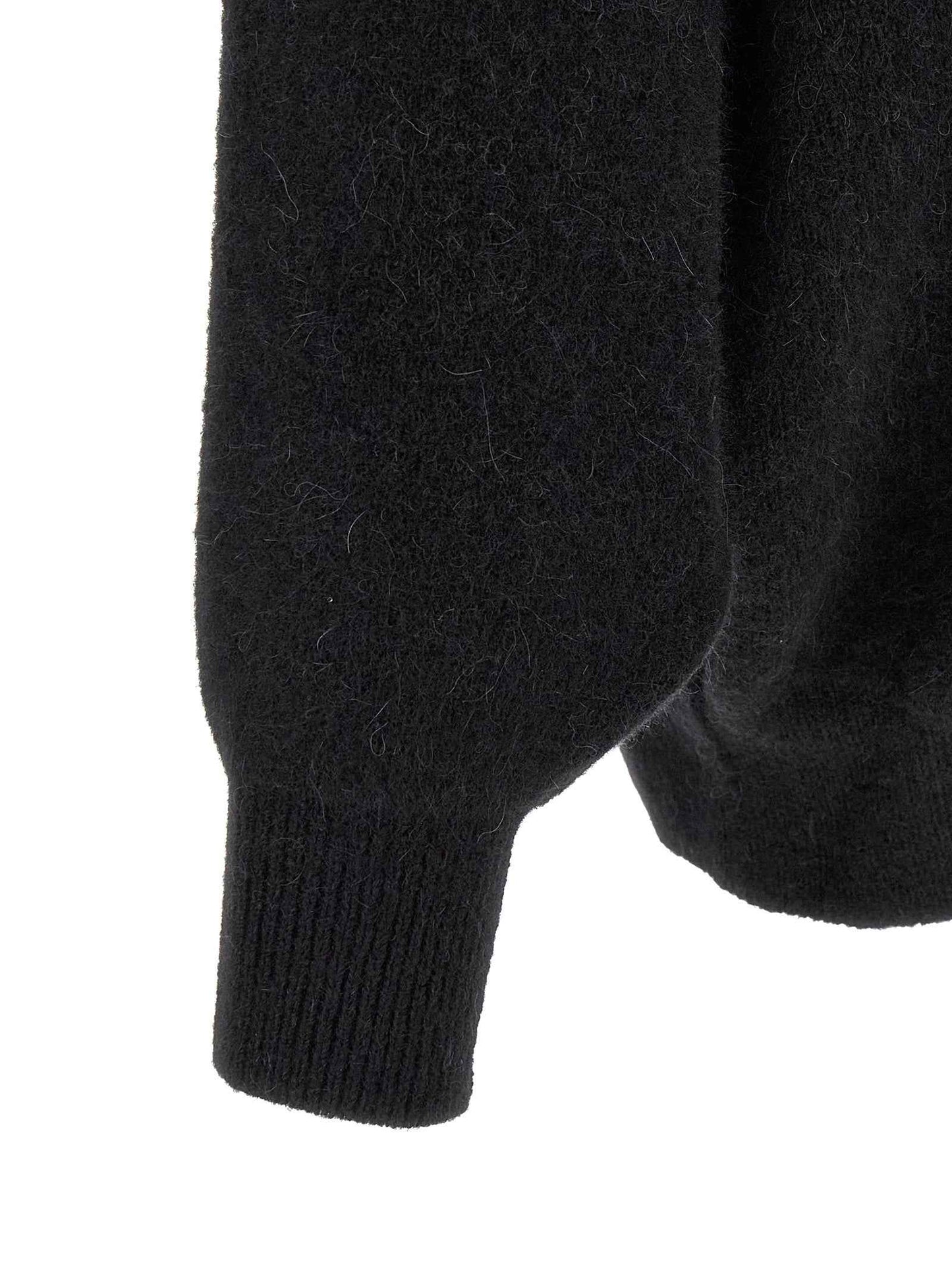 Black Marabou Sweatshirt