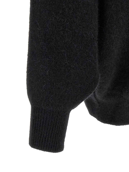 Black Marabou Sweatshirt