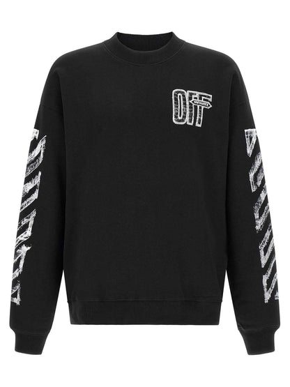 Black Cotton Sweatshirt