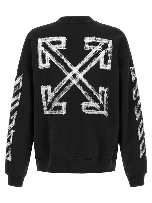 Black Cotton Sweatshirt