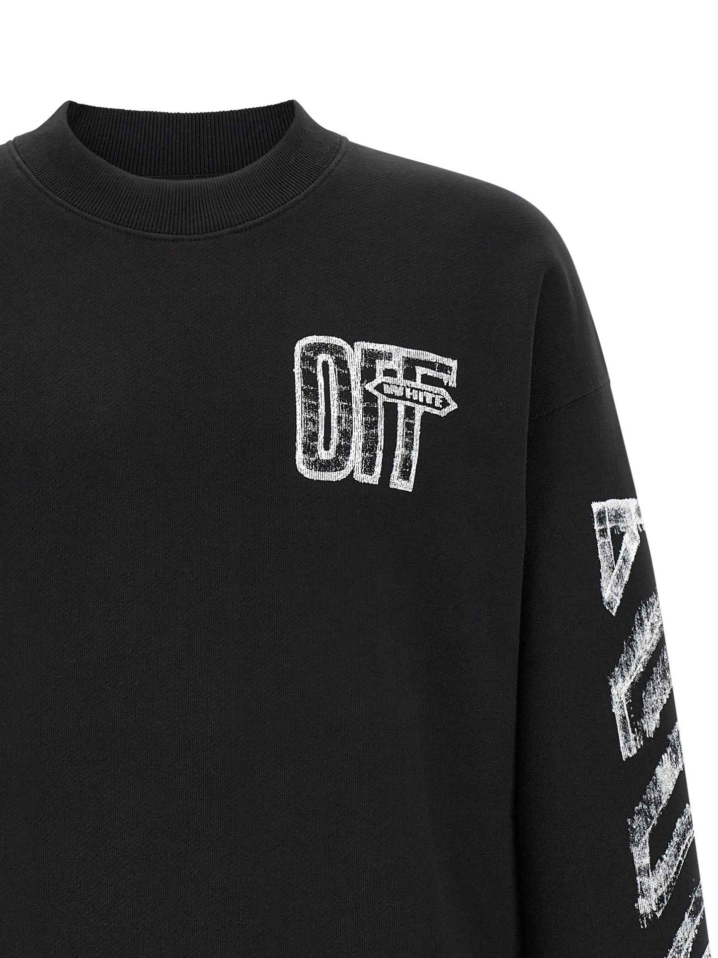 Black Cotton Sweatshirt