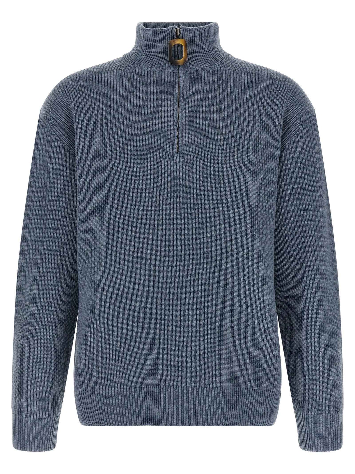 Blue Wool Cardigan
