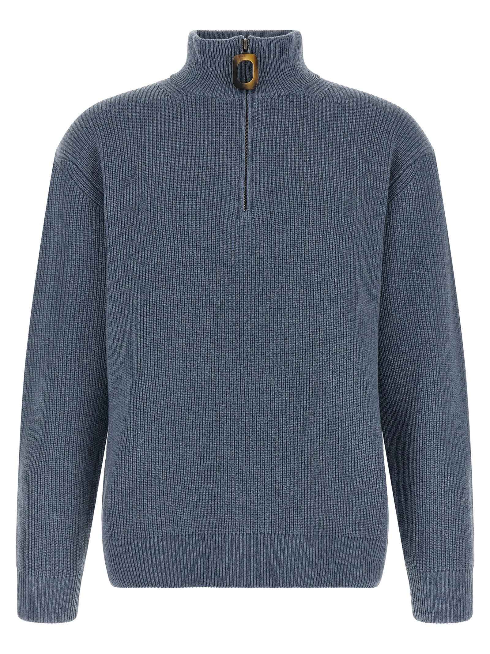 Blue Wool Cardigan