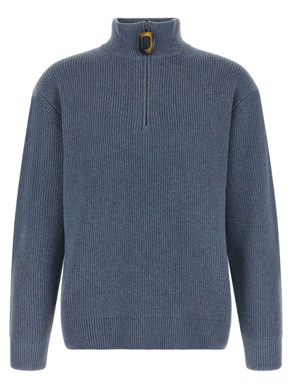 Blue Wool Cardigan