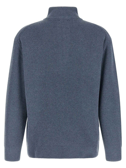 Blue Wool Cardigan