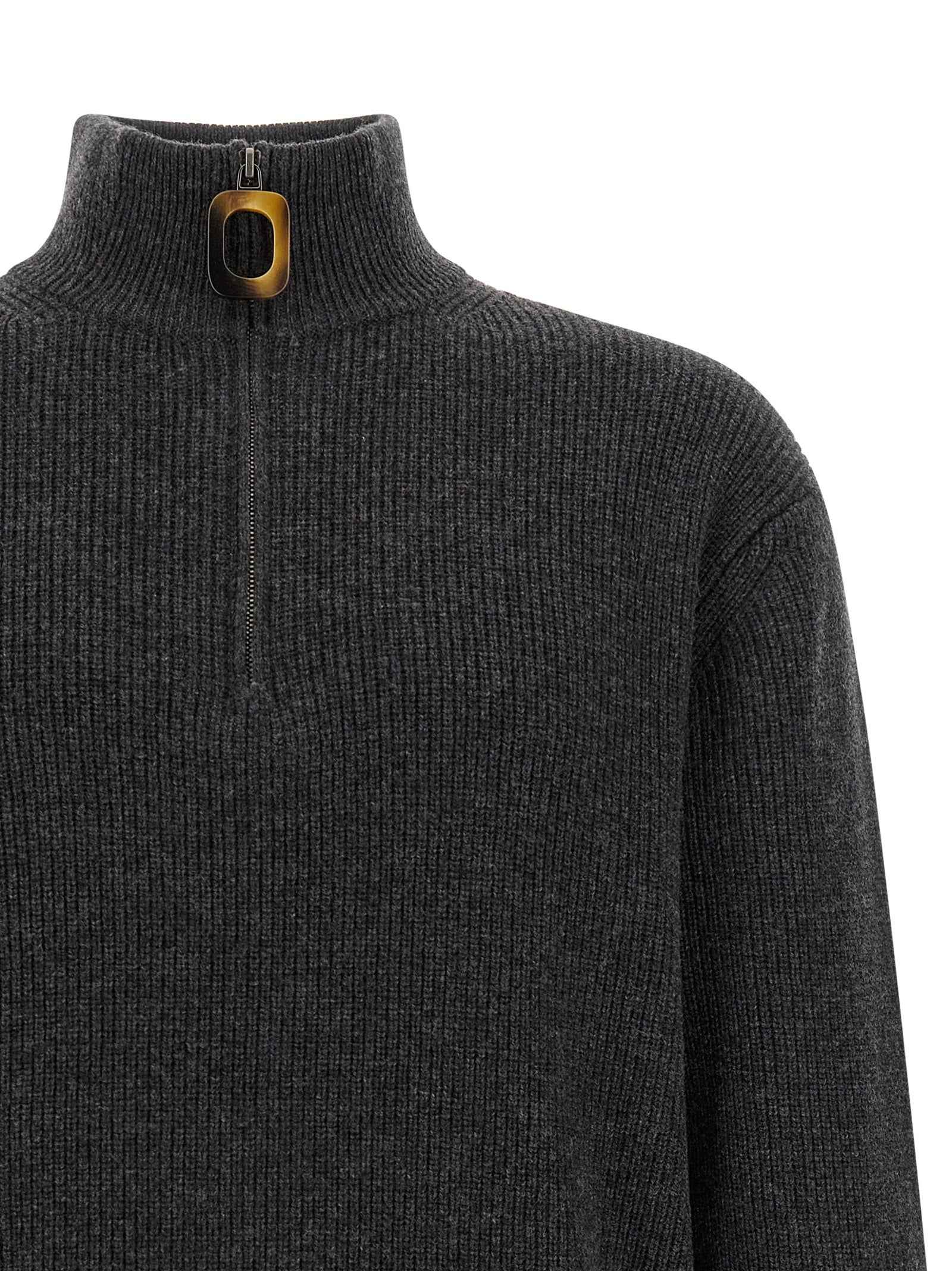 Gray Wool Cardigan