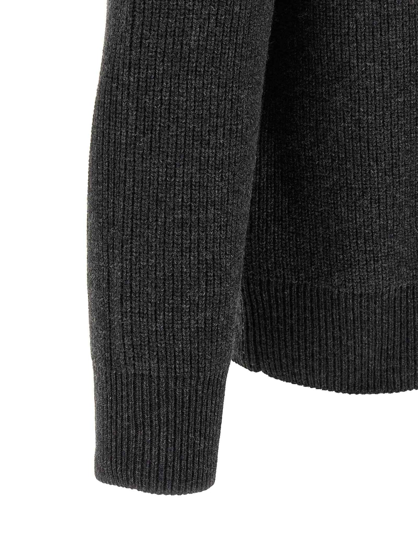 Gray Wool Cardigan