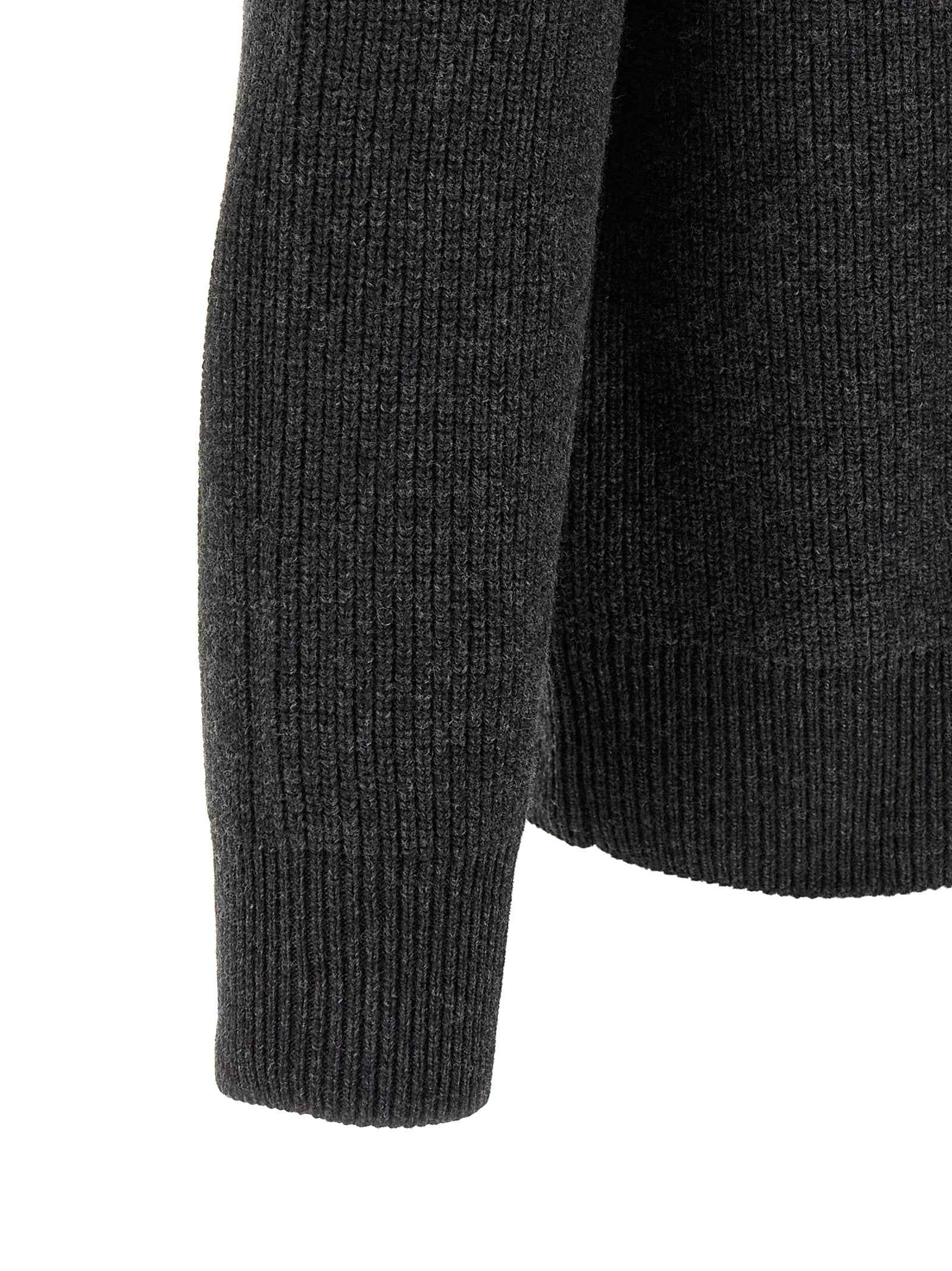 Gray Wool Cardigan