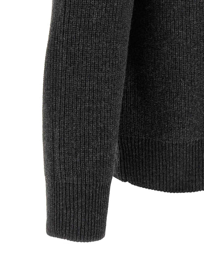 Gray Wool Cardigan