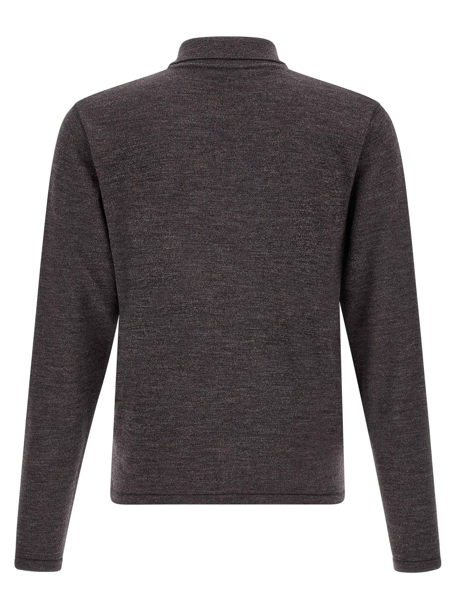 Brown Wool Polo Shirt