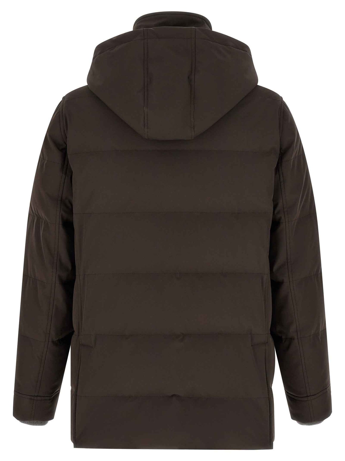 Brown Polyamide Parka