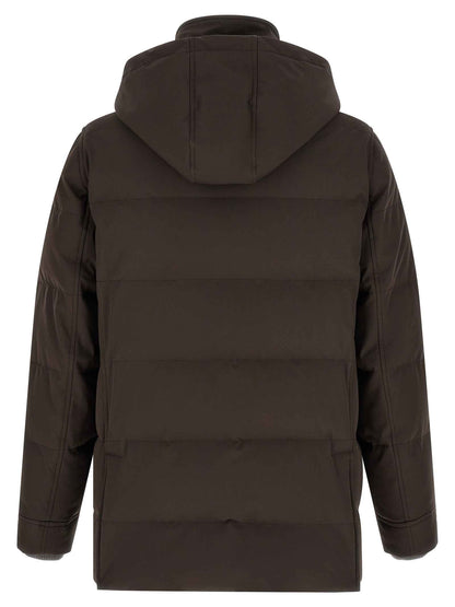 Brown Polyamide Parka