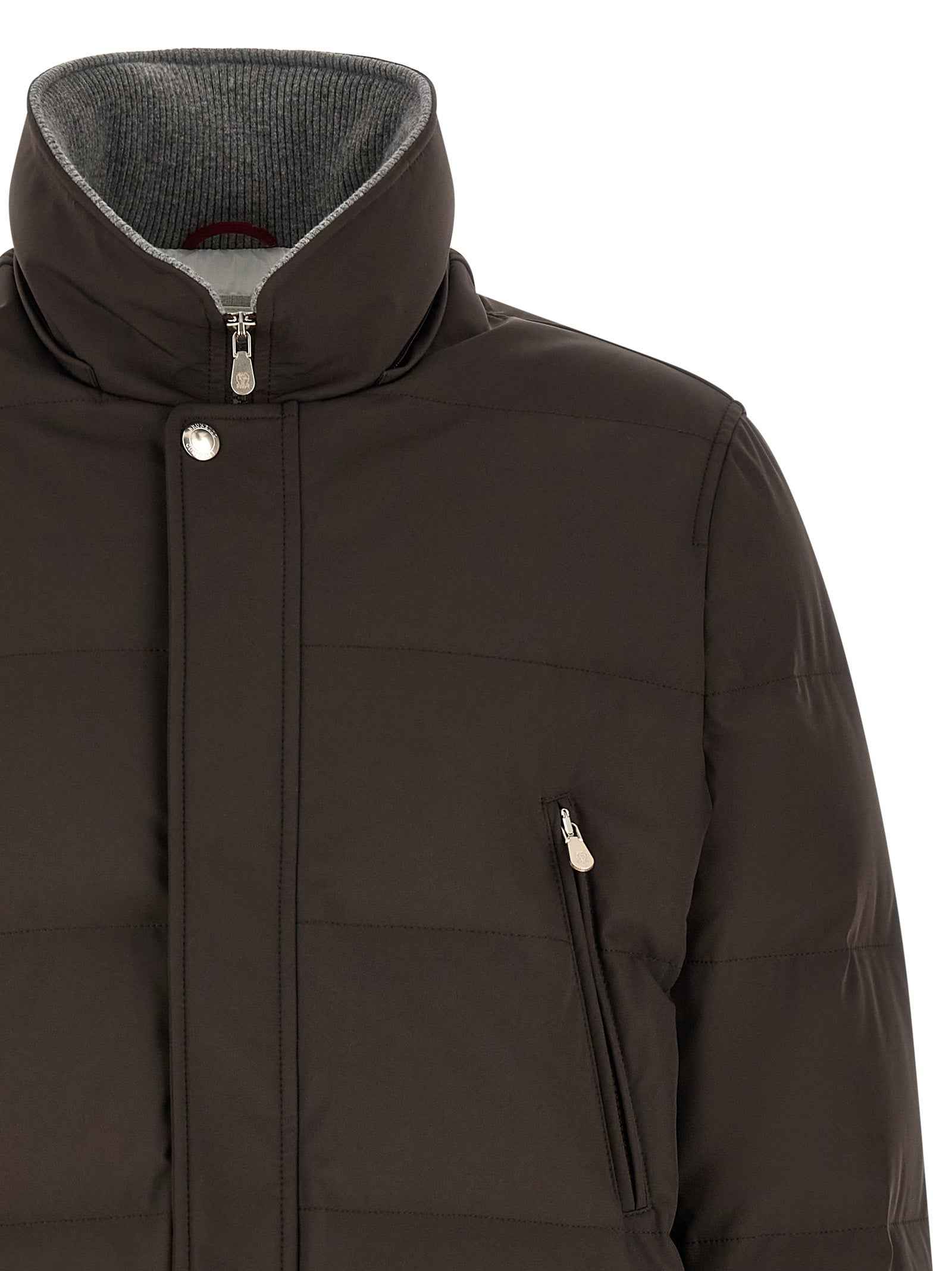 Brown Polyamide Parka
