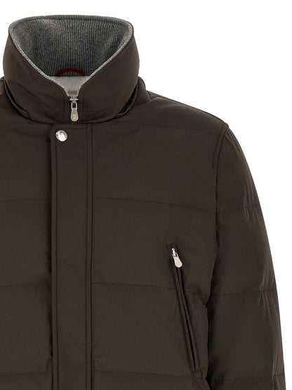 Brown Polyamide Parka