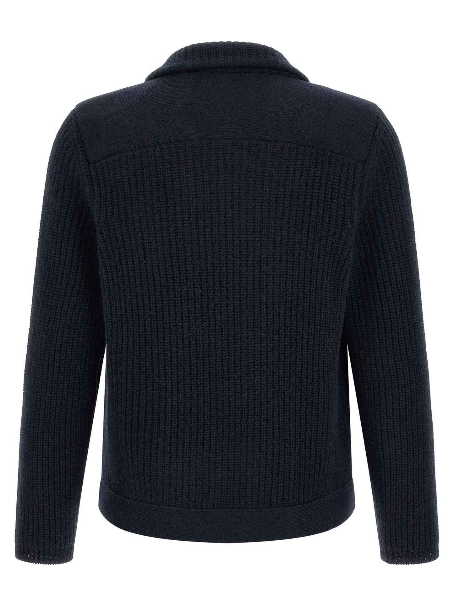 Blue Cashmere Cardigan