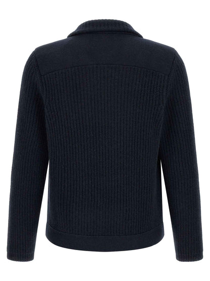 Blue Cashmere Cardigan
