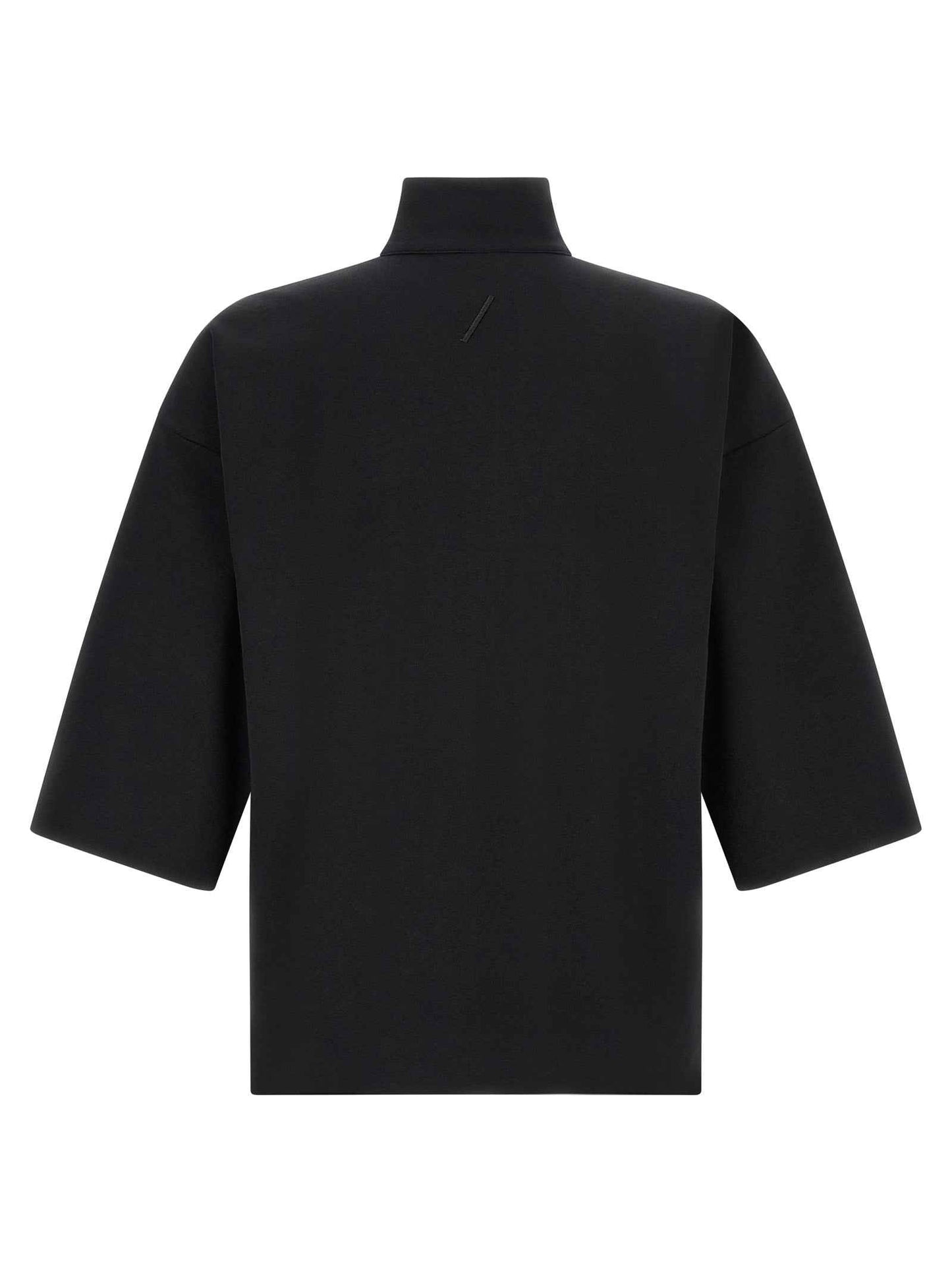 Black Cotton Sweatshirt
