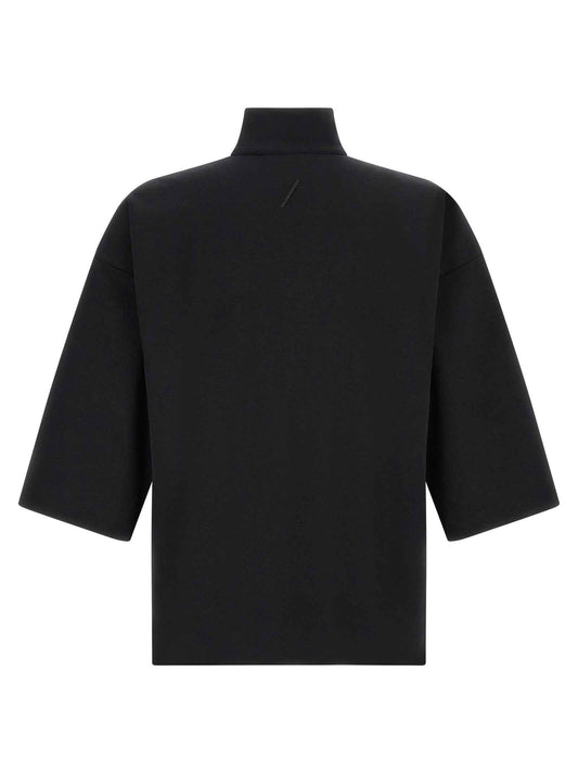 Black Cotton Sweatshirt