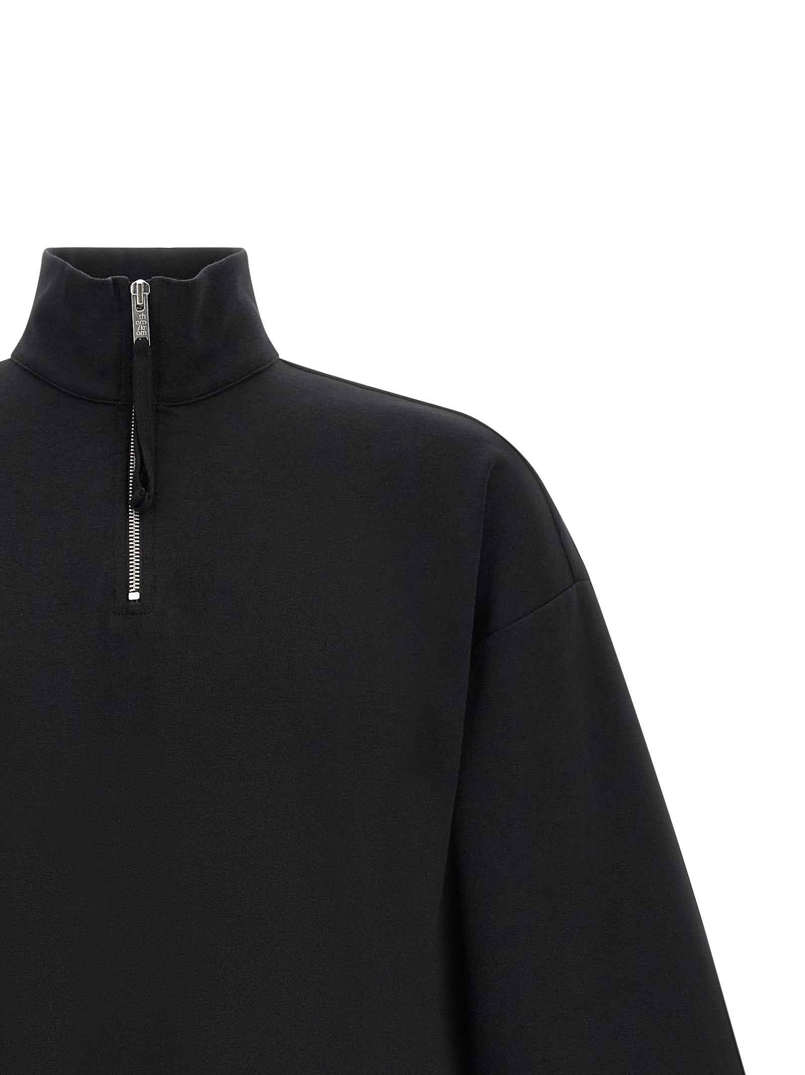 Black Cotton Sweatshirt