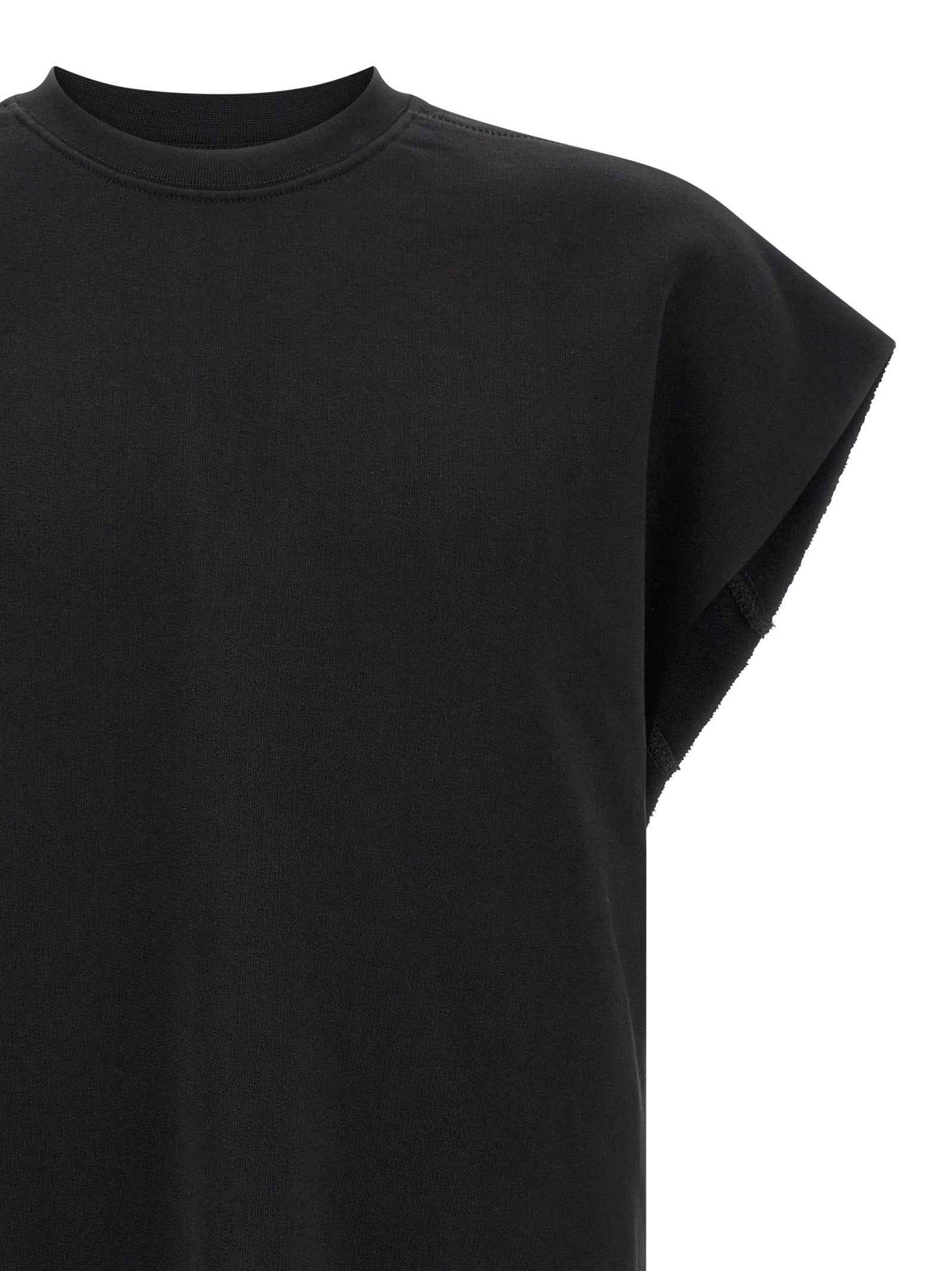 Black Cotton Sweatshirt
