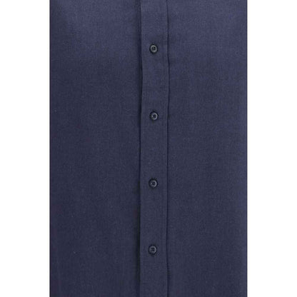 Blue Cotton Dress Shirt