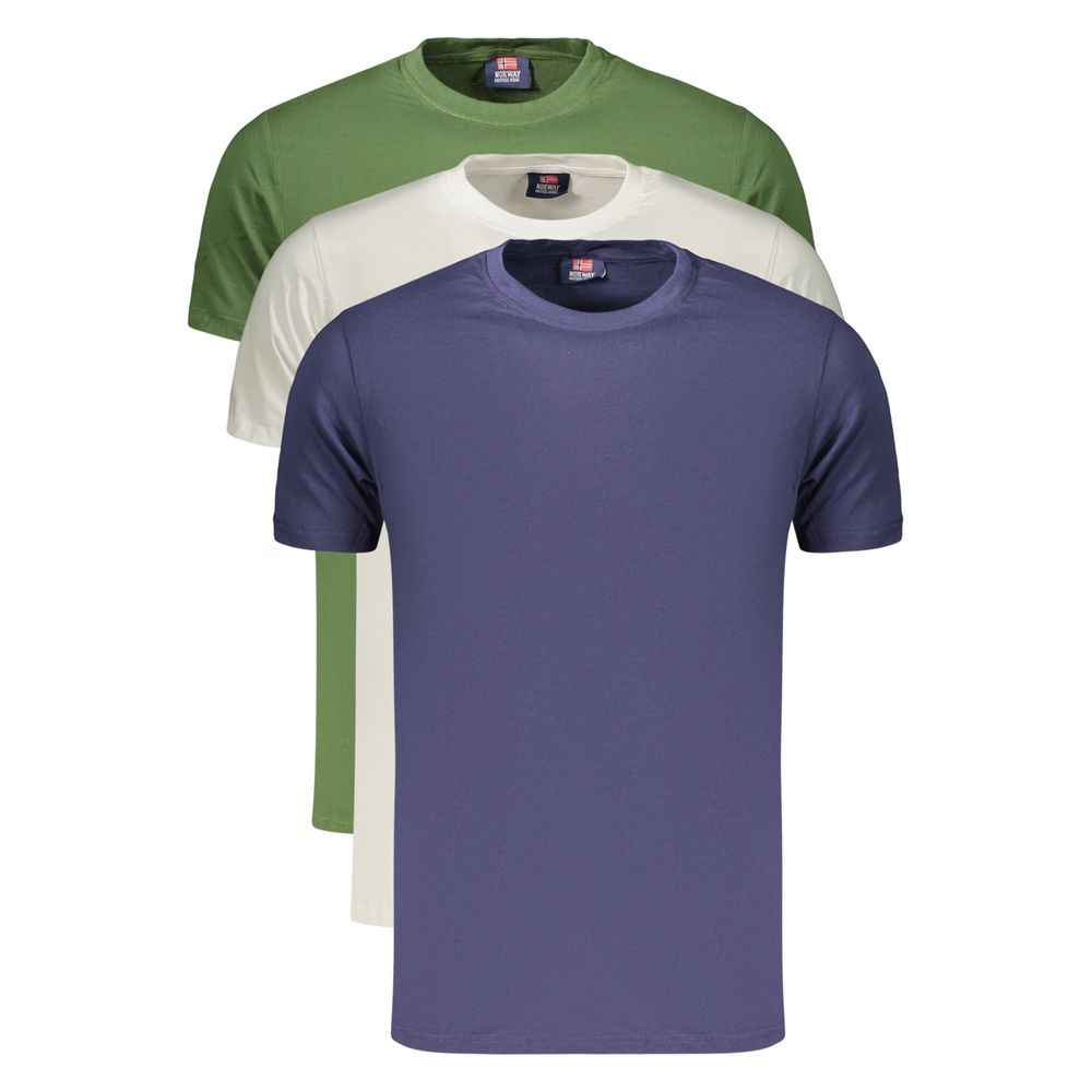 Green Cotton Men's T-Shirt