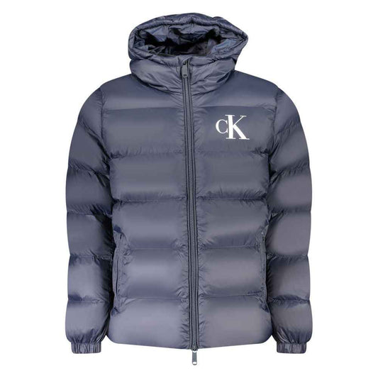 Blue Nylon Men's Jacket
