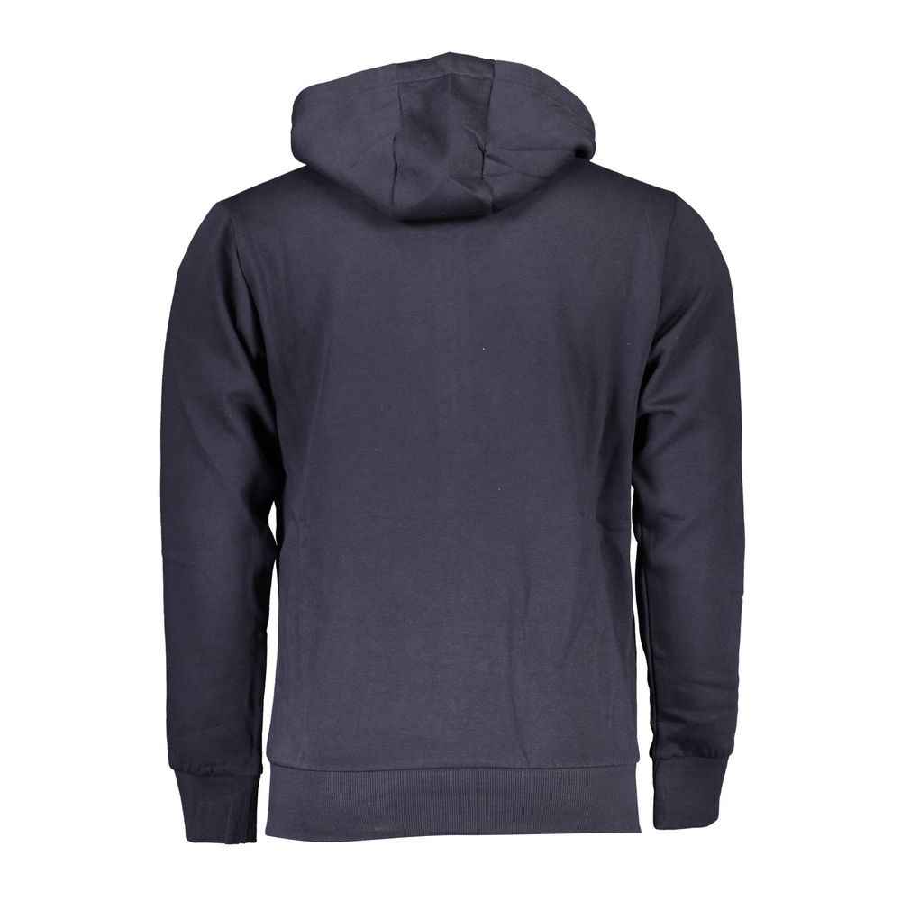 Blue Cotton Men Sweatshirt