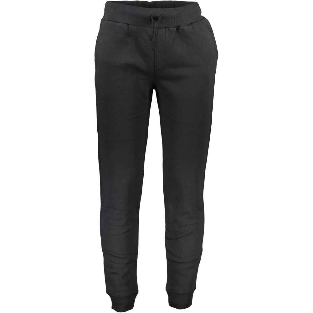 Black Cotton Men's Jogger Pants