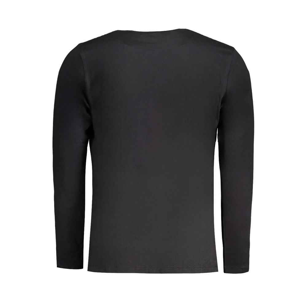 Black Cotton Men T-Shirt