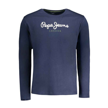 Blu Cotton Men T-Shirt