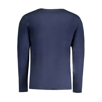 Blu Cotton Men T-Shirt