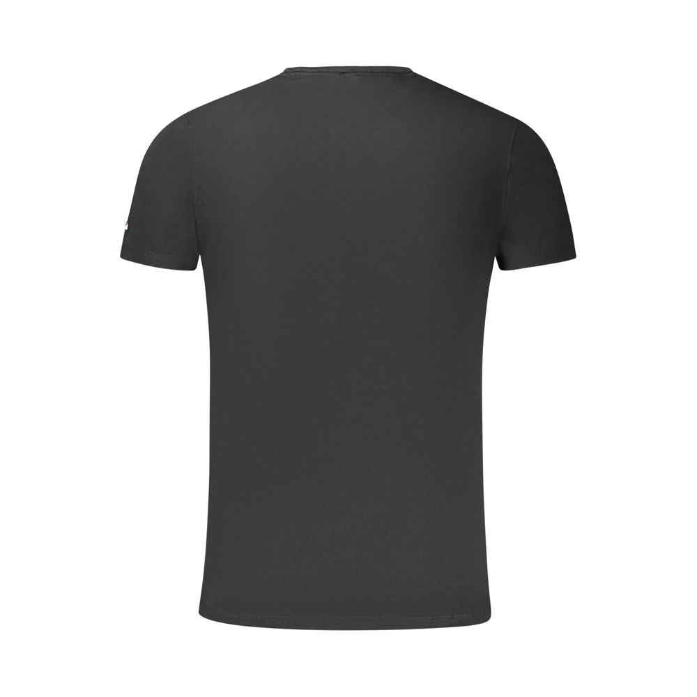 Black Cotton Mens T Shirt