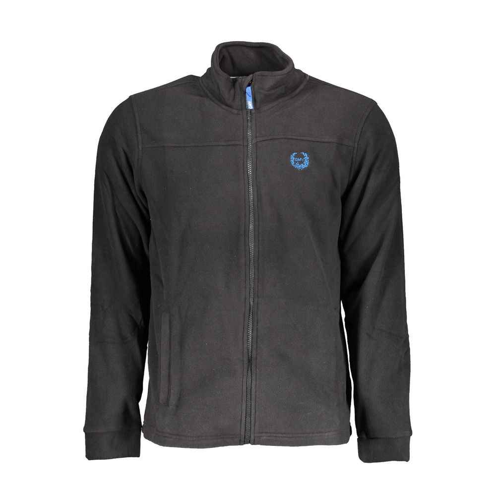 Black Polyester Men's Sweatshirt