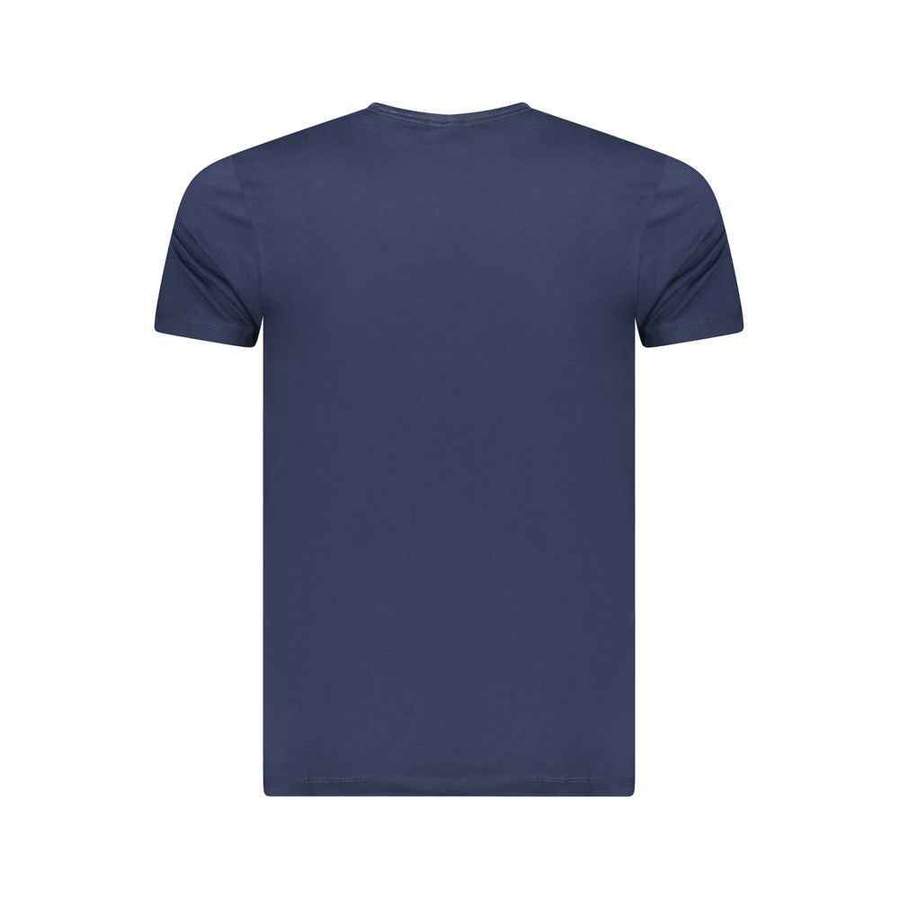 Blu Cotton Men T-Shirt
