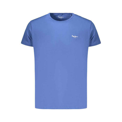 Blue Cotton Men's T-Shirt