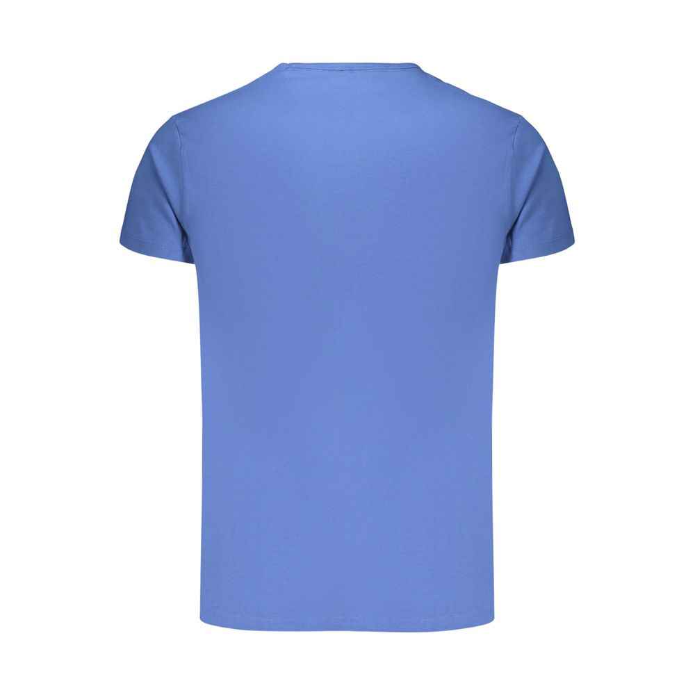 Blue Cotton Men's T-Shirt