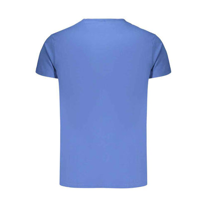 Blue Cotton Men's T-Shirt
