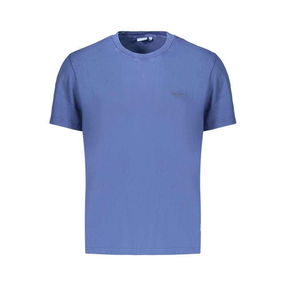 Blue Cotton Male T-Shirt