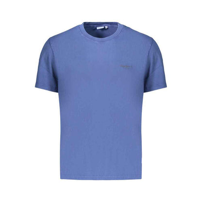 Blue Cotton Male T-Shirt