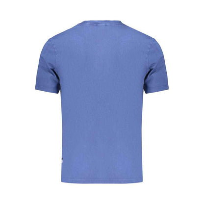 Blue Cotton Male T-Shirt